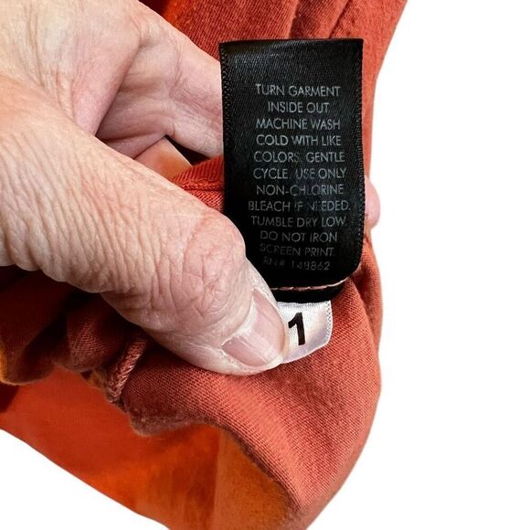 Torrid Womens 1X Let's Get Spooky Halloween Graphic T Shirt Orange Knotted Front - Picture 5 of 7